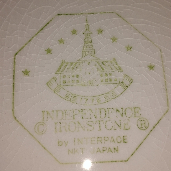 7 INDEPENDENCE IRONSTONE PLATES - Picture 10 of 10